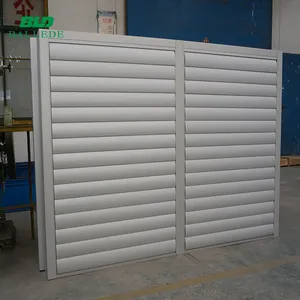 Sunshade automatic operable aluminum vertical louver