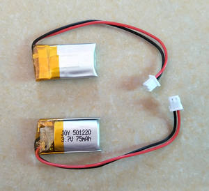 501419 3.7V 80mAh 리튬 이온 폴리머 배터리 및 커넥터 - Product Image 2