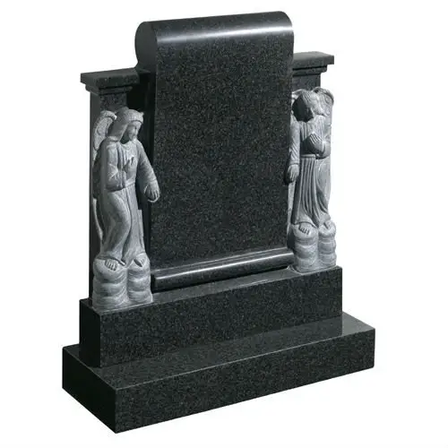 JK индивидуальные простые черные гранитные надгробные памятники