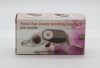 Pocket Magnifying Glass 15X Jewellery Magnifier for Travel Reading