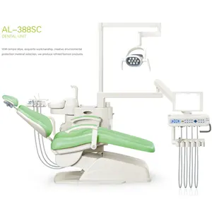 De clase alta montado en la parte superior suntem unidad silla dental con 10 bombilla LED sensor de luz