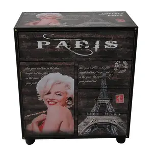 Marilyn Monroe Design 2017 New Handmade Antique Wooden Chest