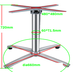 DECORATIVOS de METAL PATAS DE LOS MUEBLES DE ALUMINIO CROMO PATAS de ESCRITORIO SE UTILIZA PARA <span class=keywords><strong>EL</strong></span> CAFÉ COMEDOR - Product Image 3