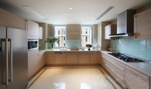 Customized Contemporary White and <strong>Grey</strong> U Shape Kitchen <strong>Cupboard</strong> Design - Product Image 3