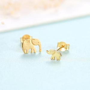 Xmxczcity — boucles <span class=keywords><strong>d</strong></span>'oreilles éléphant en <span class=keywords><strong>argent</strong></span> Sterling, bijoux mignons pour filles, brosse, modèle coréen, vente en gros - Product Image 6