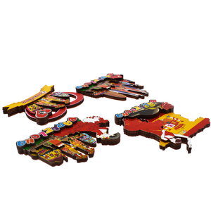 Aimant de réfrigérateur en MDF de haute qualité, coloré, souvenir d'Espagne, aimant personnalisé dansant la danse espagnole, aimant toréen espagnol - Product Image 5