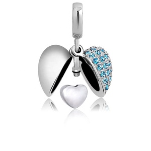 Personalizzato ti amo alla luna e retro in acciaio inossidabile collana urna cuore commemorativo ciondolo gioielli cremazione - Product Image 4