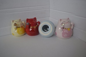 Mini <span class=keywords><strong>tirelire</strong></span> en céramique japonaise de haute qualité Lucky Cat Design pour les enfants - Product Image 6