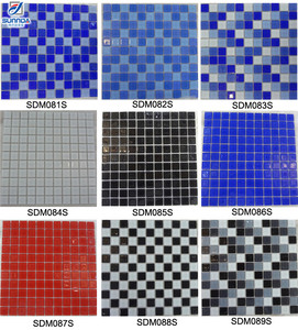 Mattonelle di mosaico di vetro di cristallo di colore blu di alta qualità per la fabbrica della piscina che vende l'immagine delle mattonelle di mosaico per la <span class=keywords><strong>cucina</strong></span> - Product Image 4