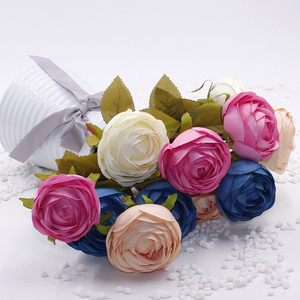 Haute Qualité Directe De Soie Artificielle Roses Fleurs Vraie Touche pour La Maison Jardin Décoration De Fête De Mariage - Product Image 1