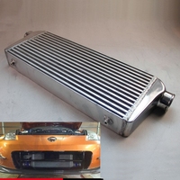 Universal Intercooler Aluminium bar Plate Inter Cooler Inlet / Outlet 2.5 inci