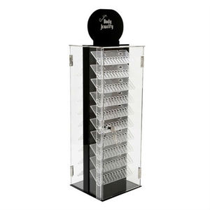 Acryl Spinning <span class=keywords><strong>Locking</strong></span> Body Schmuck Vitrine