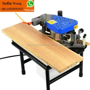 Furniture portable pvc melamine wood manual edge banding machine