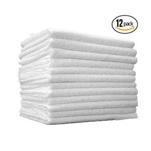 <span class=keywords><strong>Serviette</strong></span> à main 100% <span class=keywords><strong>microfibre</strong></span>, 5 pièces, lingettes blanches, pour hôtel - Product Image 2