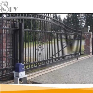 Porte coulissante principale en <span class=keywords><strong>fer</strong></span> <span class=keywords><strong>forgé</strong></span> avec moteur électrique - Product Image 3