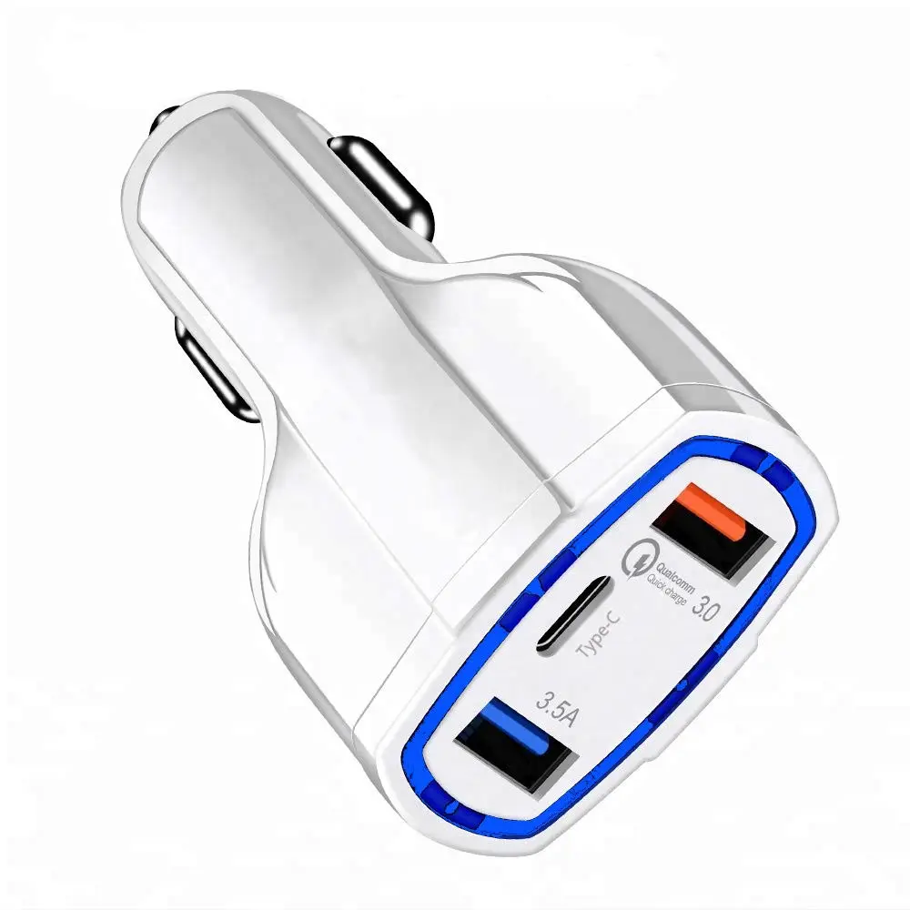 Cargador rápido para teléfono móvil, puerto USB Dual con tipo C, 7A, 35W, para todos los teléfonos móviles