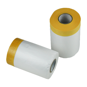 Pre-taped Ddrop Masking Film/Gạo Băng Giấy Với Phim Được Sử Dụng Cho Sơn Shelter - Product Image 2