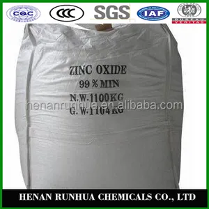 Poudre en oxyde de zinc blanche pour pneus, fabrication industrielle en chine, g