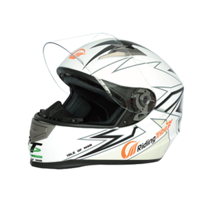 Casco de <span class=keywords><strong>la</strong></span> motocicleta cubre Luna de bloqueo mini Racing metal Flake cuero casco de bicicleta - Product Image 2