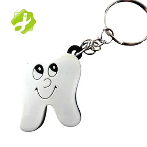 promotion tooth shape keychain,dental keychain