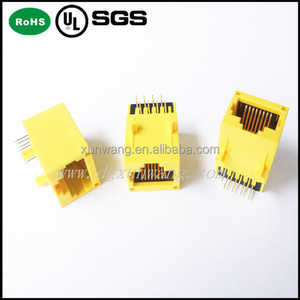 RJ45 Connecteur en plastique jaune <span class=keywords><strong>Jack</strong></span> le Module de CARTE PCB 1x1 Port - Product Image 4