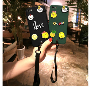 <span class=keywords><strong>Pollo</strong></span> <span class=keywords><strong>lindo</strong></span> PC de dibujos animados teléfono caso con cordón para el iPhone x 8 8 más 7 7 más 6 6 Más - Product Image 1