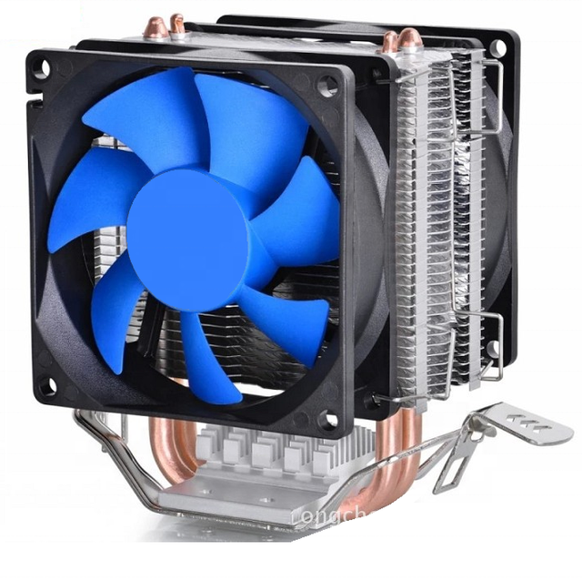 Tower Cooling Fan Cooler for PC With 2 Dual Fans 2,4,6 Copper Heatpipe Universal Application for Socket AMD & Intel Cpu Socket