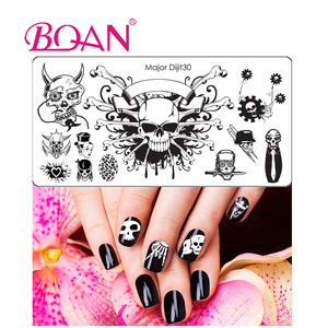 BQAN 2018 Majot Dijit Halloween Piastre Timbratura Dell'arte Del Chiodo del Metallo di Stile In Altre Forniture Chiodo - Product Image 6