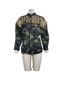 Q160 Fashion Clothing for Women 2023 Sequin <strong>Camo</strong> <strong>Jacket</strong> <strong>Jackets</strong> - Product Image 3