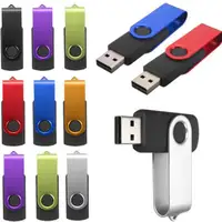 מותאם אישית לוגו החברה קידום מכירות מתנה מסתובב USB 2.0 דיסק און קי זיכרון מקל עט אחסון אגודל U דיסק