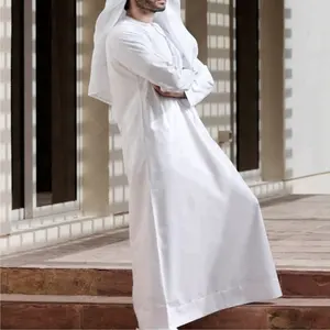2018 мусульманская одежда для взрослых, мужская одежда Jubba Thobe, мужские Абайи
