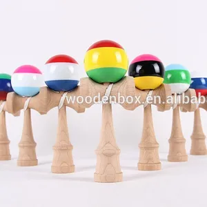 Honrui rasta kendama three stripe kendama toy support oem customized timely and professional strings beads thread toolings