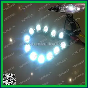 100% impermeable Flexible luces 0,5 w/Flexible led DRL luz corriente diurna niebla lámpara de advertencia ojos de águila auto lámparas