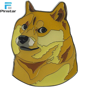 Doge <span class=keywords><strong>Shiba</strong></span> inu esmalte pin solapa/sombrero/mochila goma/embrague de <span class=keywords><strong>la</strong></span> mariposa - Product Image 1