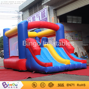 Niños Divertido Parque de Juegos <span class=keywords><strong>del</strong></span> patio trasero Inflable casa de Brinco <span class=keywords><strong>Castillo</strong></span>/Puente Gorila de Diapositivas - Product Image 1