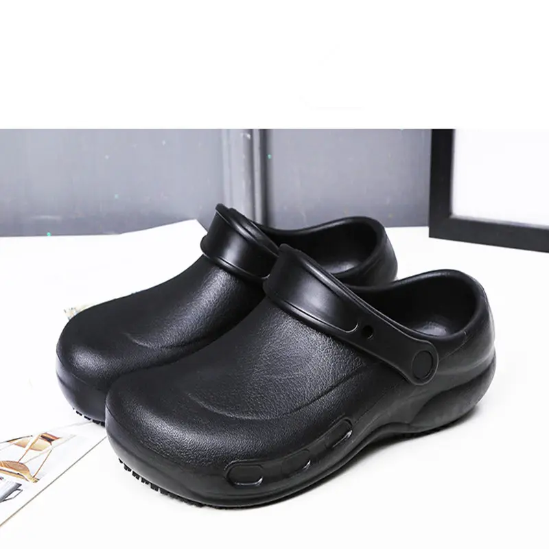 รองเท้าไม้ฉีดน้ำ EVA สำหรับมืออาชีพ,รองเท้าพยาบาลพ่อครัวในสวนทนทานน้ำมันสวมใส่สบายป้องกันการลื่น