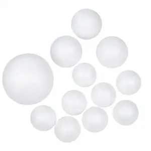 Bolas de espuma de poliestireno blanco para manualidades y modelado, 12 unidades, 3, 4 y 6 pulgadas