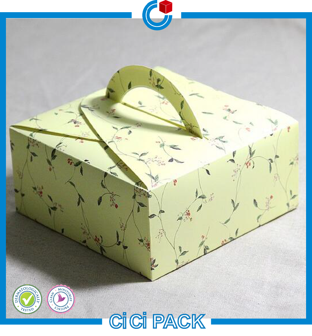 Lindo pastel de luna de envases desechables packs caja proveedor