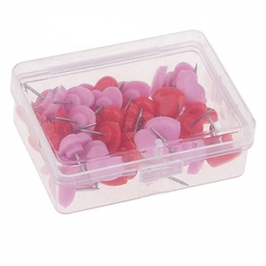 Bán Nóng Tùy Chỉnh Hình Trái Tim Đầu Đẩy Pins Cho Văn Phòng Thông Báo Board - Product Image 3