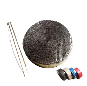 2 "x 50 'Premium Escape <span class=keywords><strong>Heat</strong></span> <span class=keywords><strong>Wrap</strong></span> Manifold <span class=keywords><strong>Wrap</strong></span> Titanium Lava Fibra Térmica <span class=keywords><strong>Heat</strong></span> <span class=keywords><strong>Wrap</strong></span> + 6 Pcs Laços - Product Image 1
