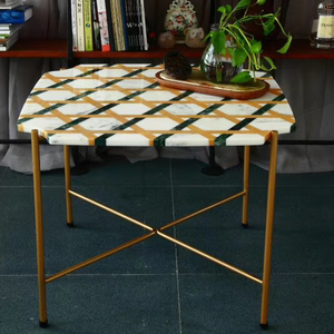 Vòng Bằng Tia Nước Đá Cẩm Thạch <span class=keywords><strong>Mosaic</strong></span> <span class=keywords><strong>Table</strong></span> Top - Product Image 5