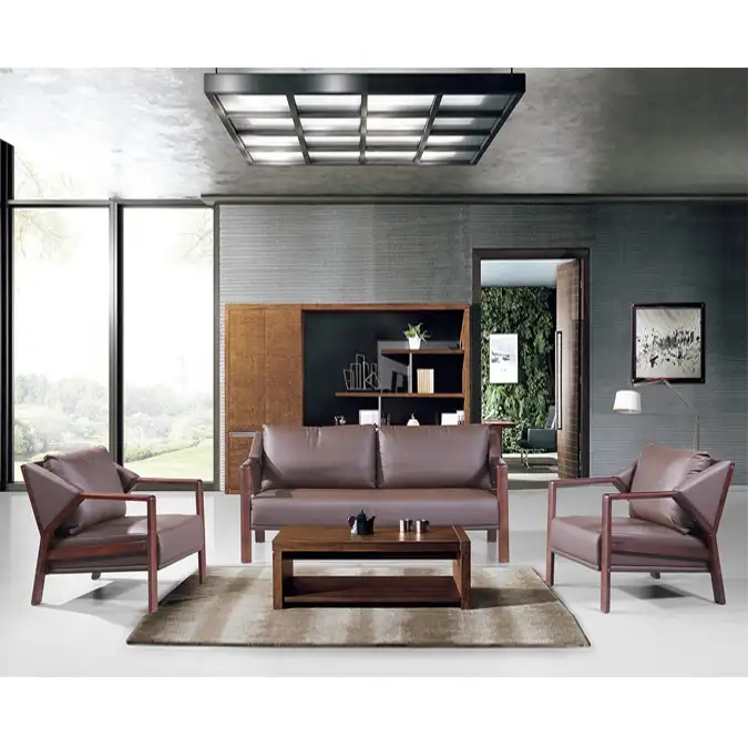 Moderne wohnzimmer möbel sofa set holz chesterfield-sofa