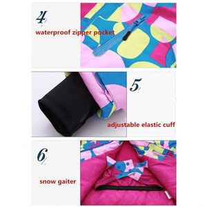 Imperméable à l'eau D'hiver Coloré Filles <span class=keywords><strong>Combinaison</strong></span> <span class=keywords><strong>de</strong></span> <span class=keywords><strong>Ski</strong></span> - Product Image 4