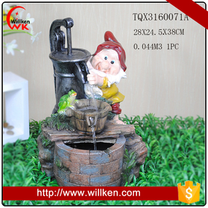 Personalizado deocr <span class=keywords><strong>casa</strong></span> gnome y querubín agua estiligráficas - Product Image 1