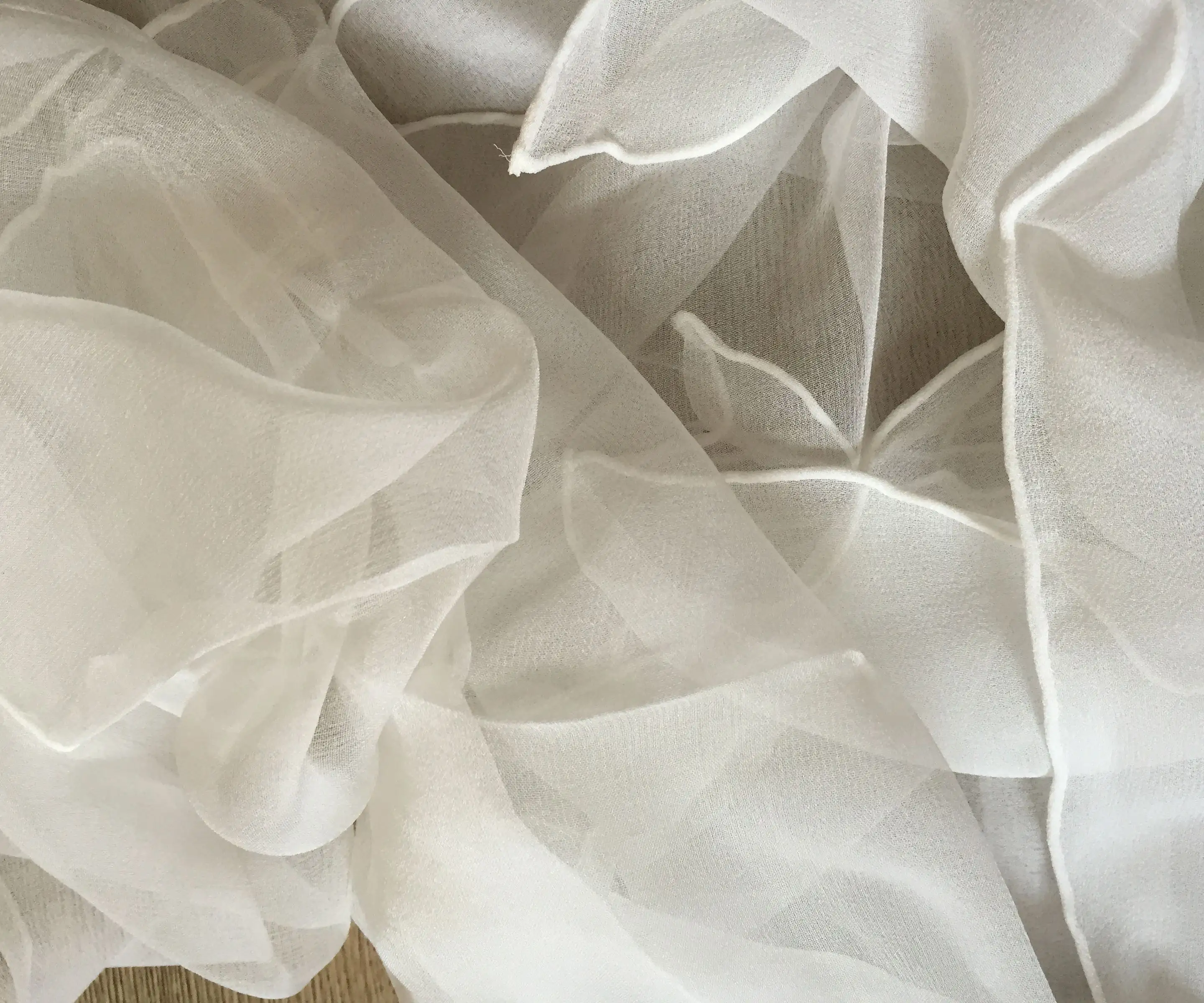 Sand washed 100% silk crepe de chine raw fabric pure heavy