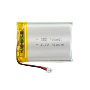 Sıcak satış 703040 750 mAh <span class=keywords><strong>3</strong></span>.7 v lipo pil için GPS Izci Ürün - Product Image 1