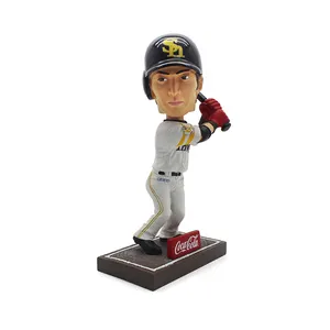 New products bobble head baseball player famous athlete figurine
