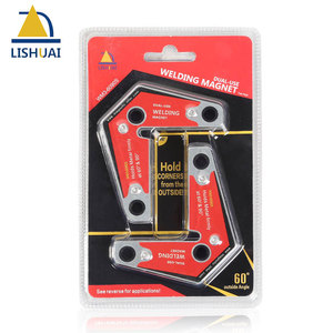 LISHUAI 2 pcs/Pack <span class=keywords><strong>Aimant</strong></span> de soudage <span class=keywords><strong>d</strong></span>'<span class=keywords><strong>angle</strong></span> 60 90 degrés Pince de soudage magnétique <span class=keywords><strong>pour</strong></span> support <span class=keywords><strong>d</strong></span>'<span class=keywords><strong>aimant</strong></span> de soudage à double usage - Product Image 1