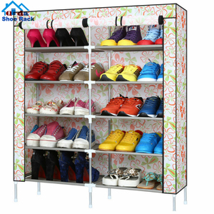 Đồ Nội Thất Phòng Khách Thiết Kế Mới Hiện Đại Folding Metal Shoe Racks Với Cover - Product Image 4