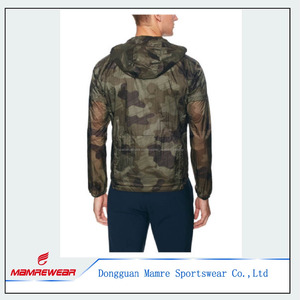 Poliéster exterior a prueba de viento chaqueta de calentamiento, mens deportes gimnasio - Product Image 1